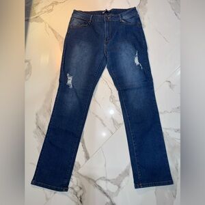 Classic Blue Straight Leg Women's Jeans